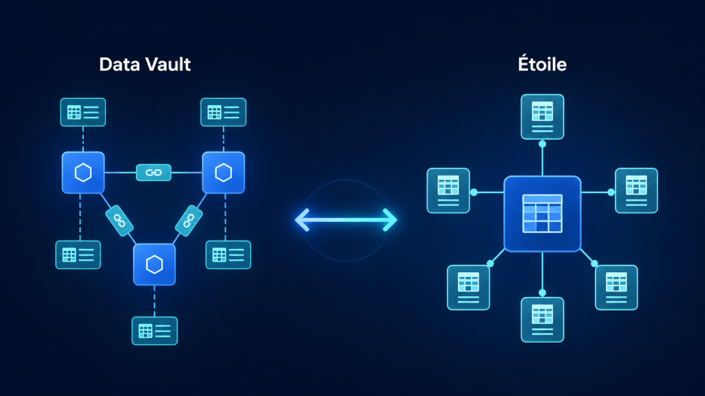 Modélisation Data Vault vs étoile : deux approches différentes, un même objectif